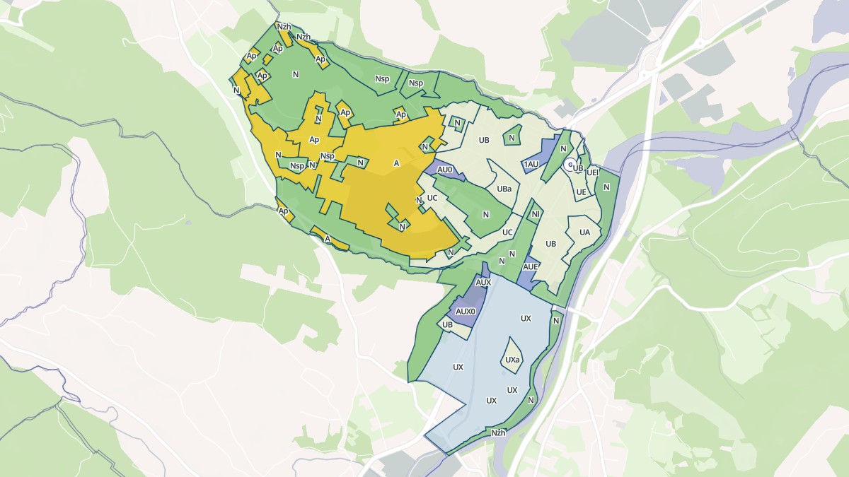 Aperçu cartographique de Boussens, centré sur la commune