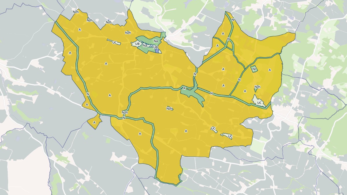 Aperçu cartographique de Brignemont, centré sur la commune