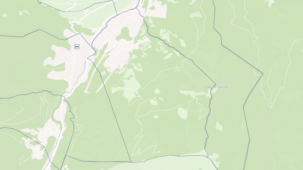 Aperçu cartographique de Burgalays, centré sur la commune