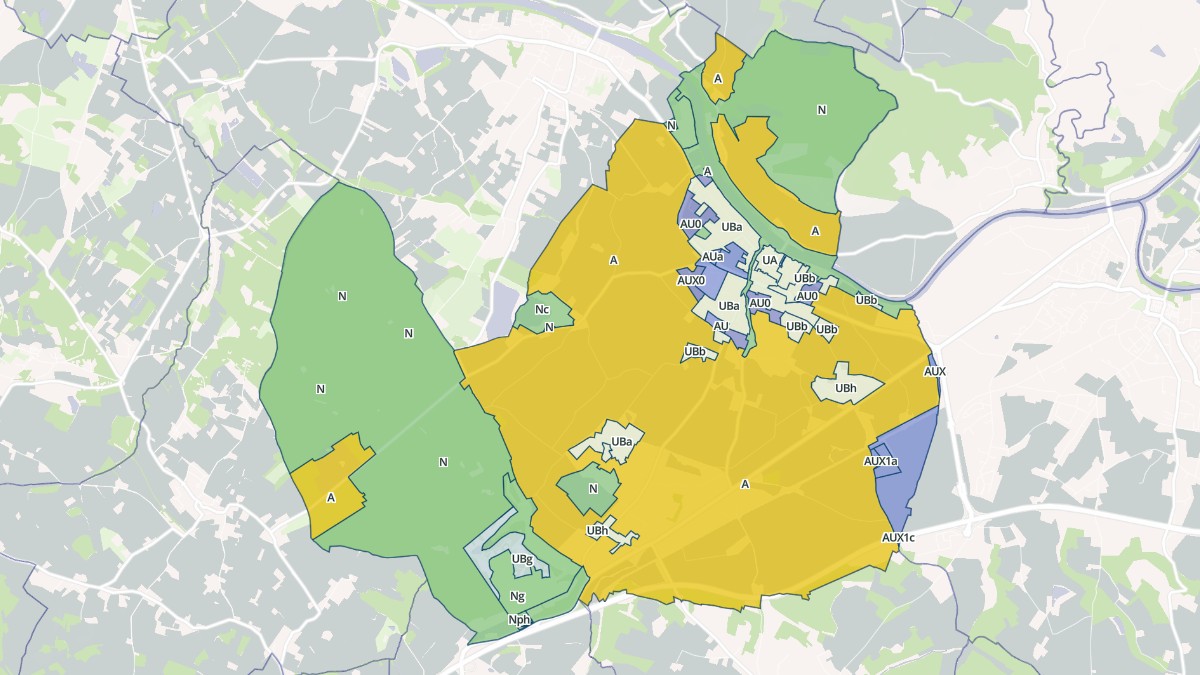 Aperçu cartographique de Buzet-sur-Tarn, centré sur la commune