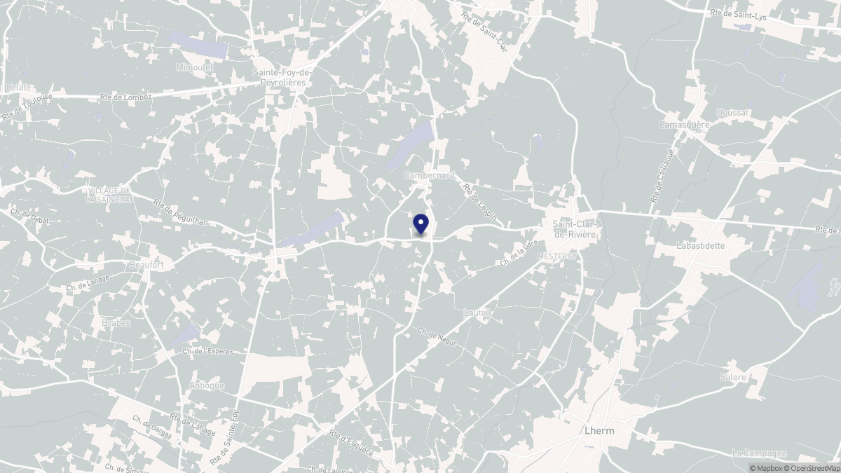 Aperçu cartographique de Cambernard, centré sur la commune