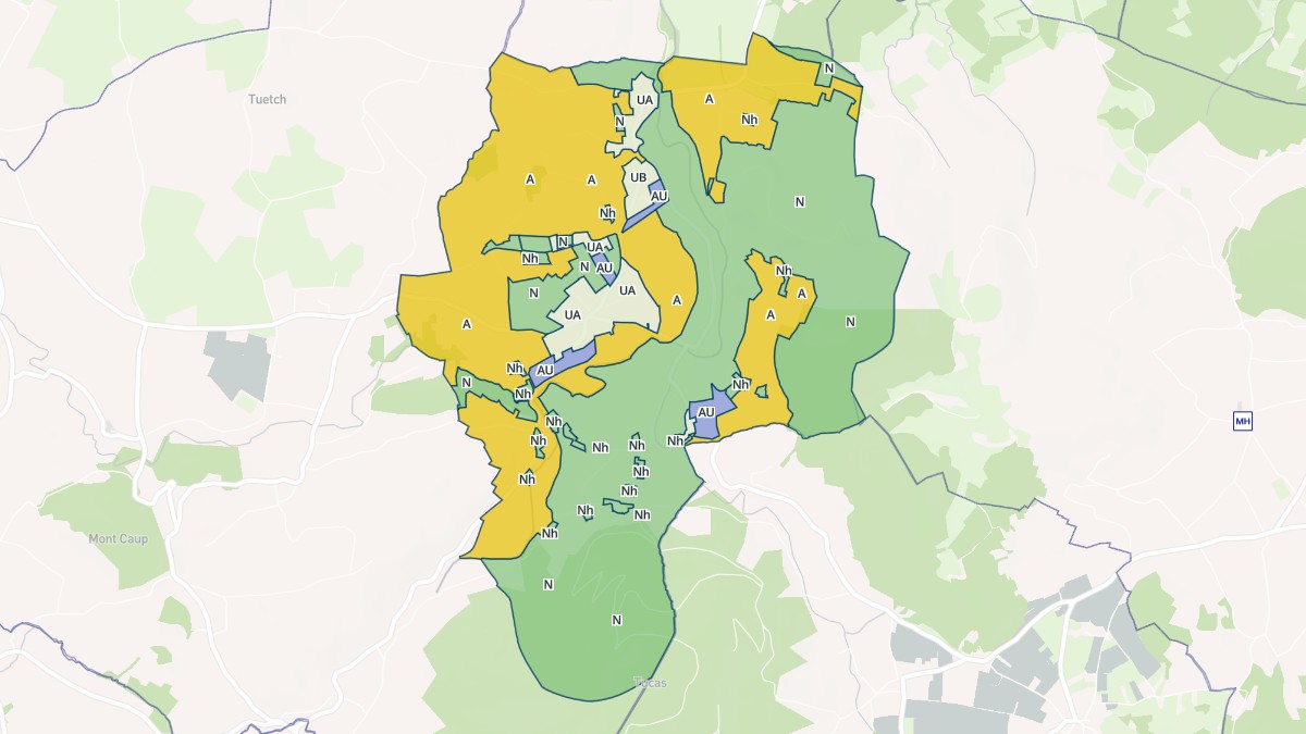 Aperçu cartographique de Castelbiague, centré sur la commune