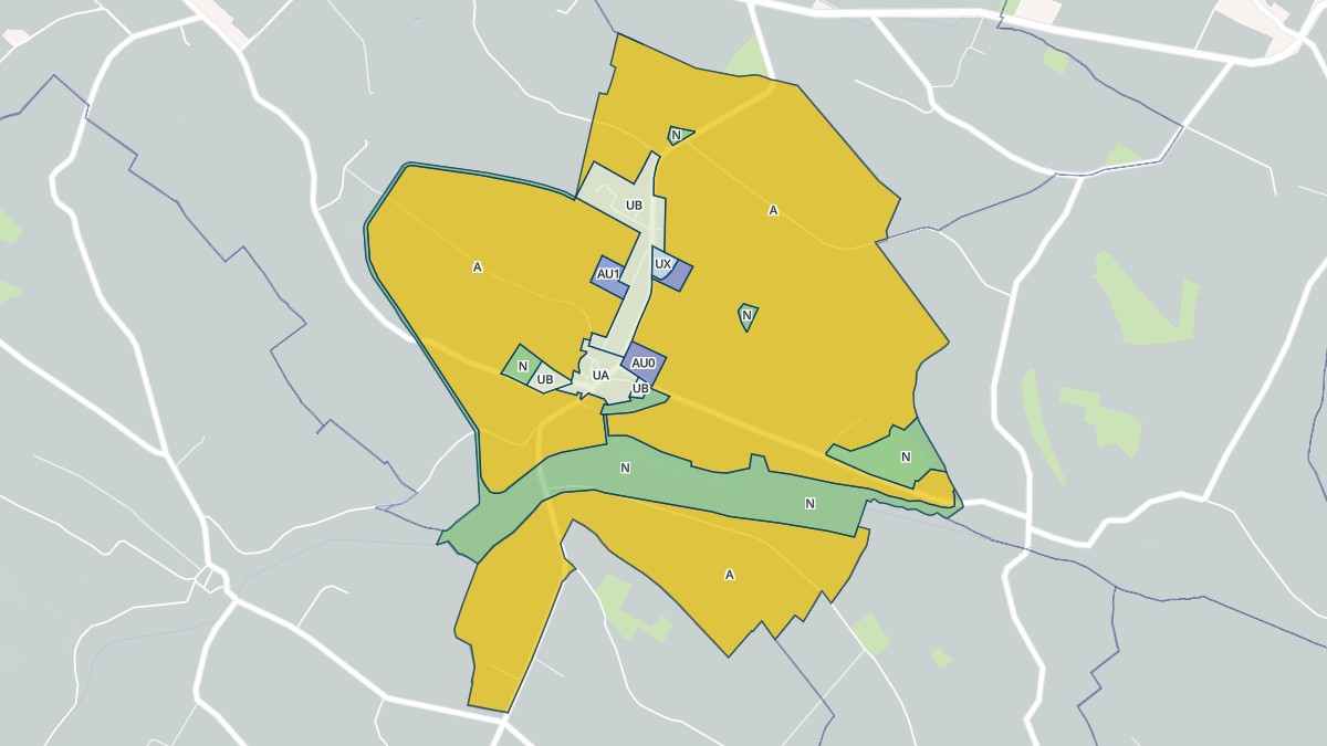 Aperçu cartographique de Cessales, centré sur la commune