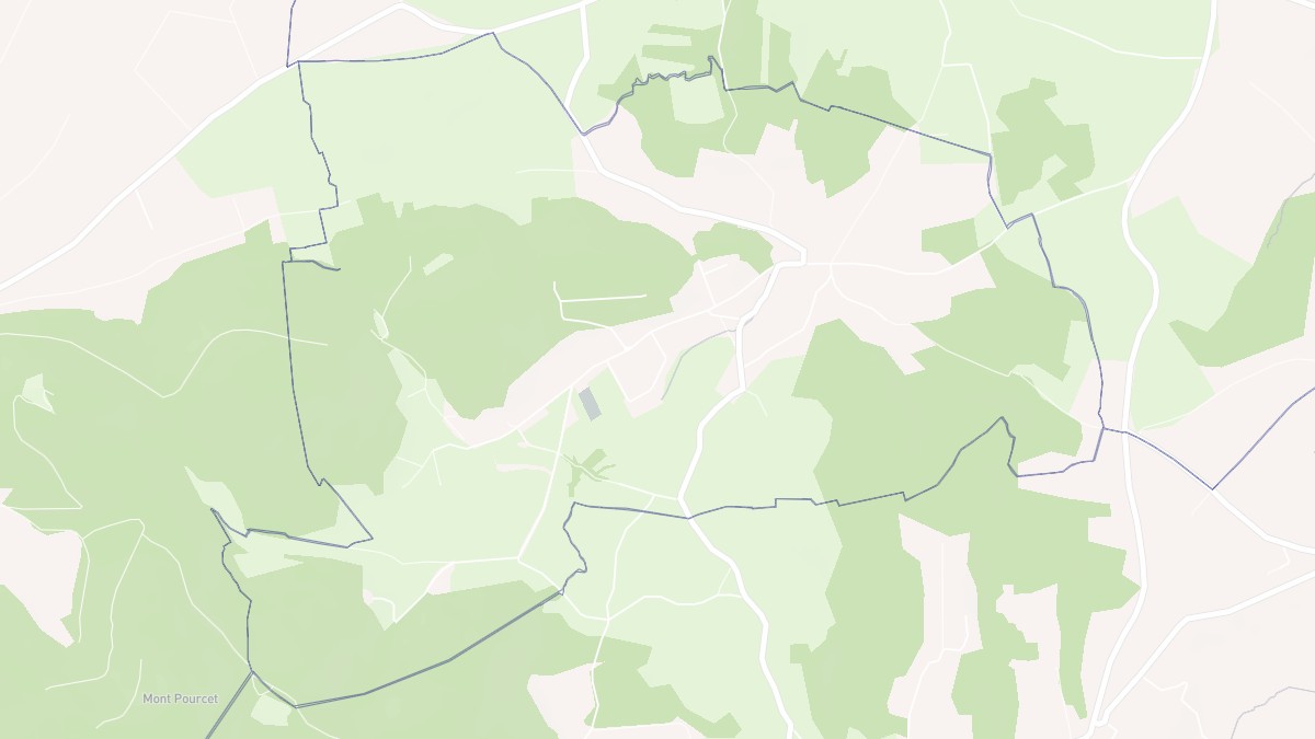 Aperçu cartographique de Couret, centré sur la commune