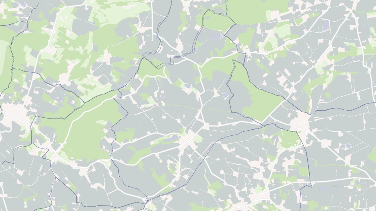 Aperçu cartographique de Drudas, centré sur la commune