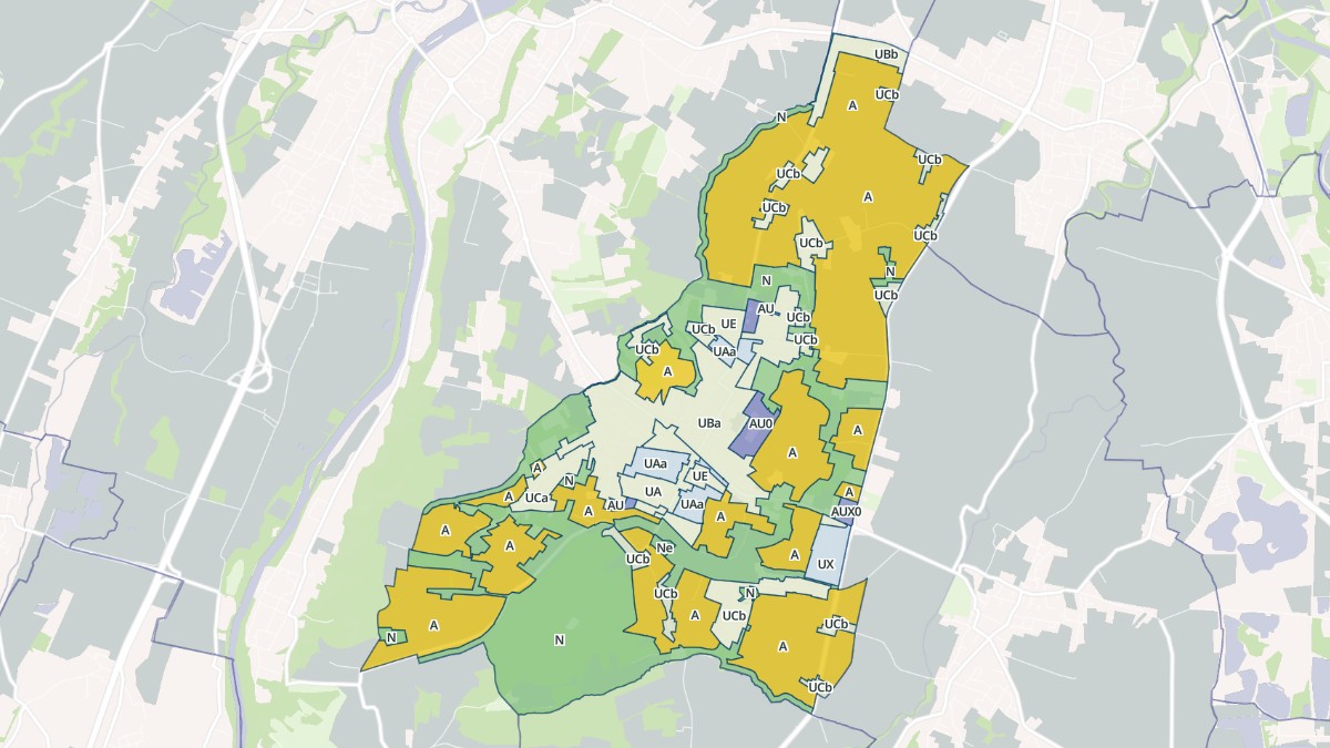Aperçu cartographique de Eaunes, centré sur la commune