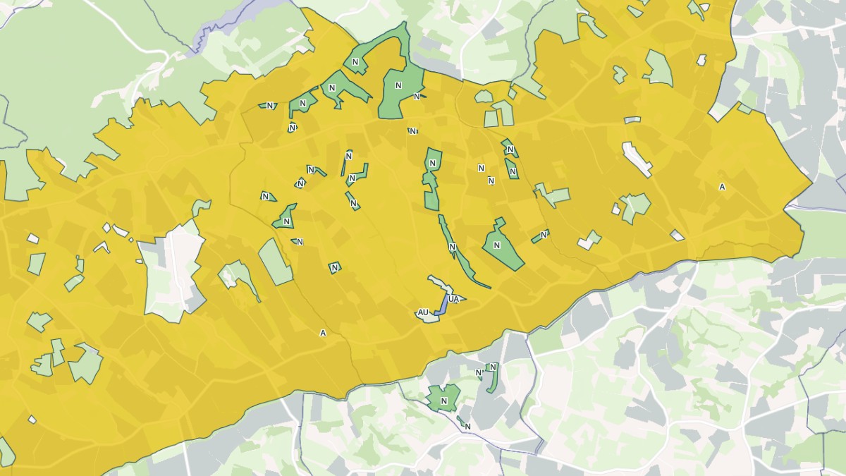 Aperçu cartographique de Eoux, centré sur la commune