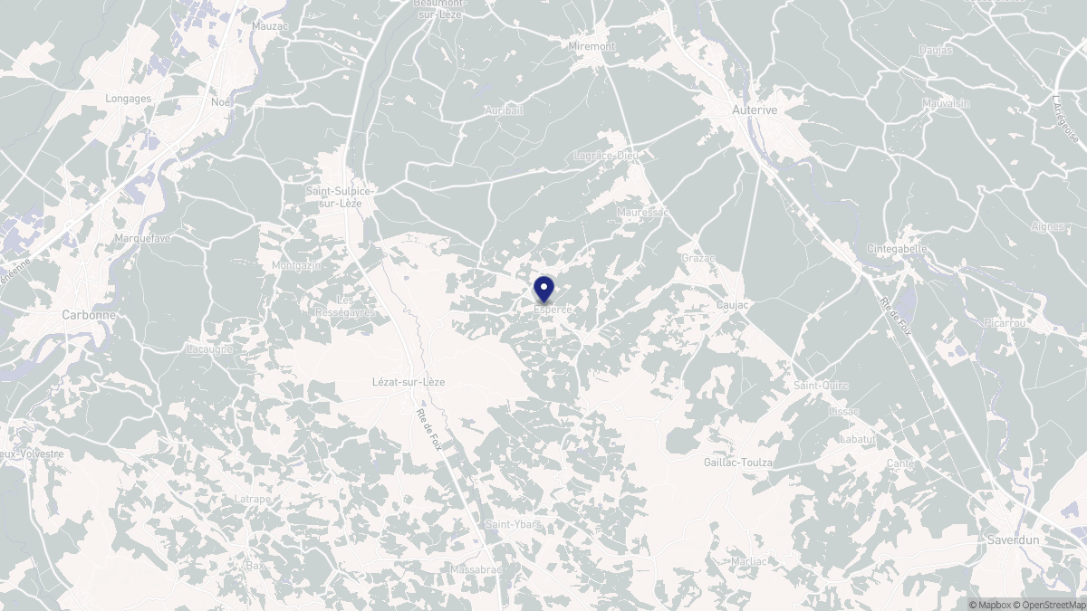 Aperçu cartographique de Esperce, centré sur la commune