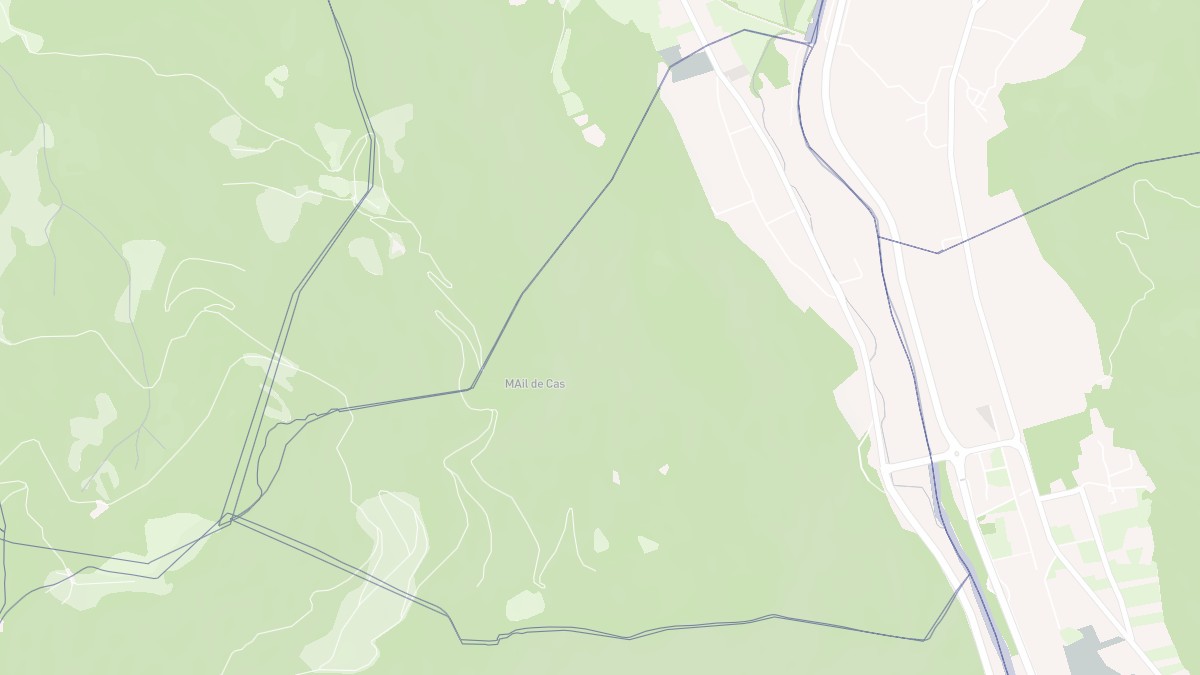 Aperçu cartographique de Esténos, centré sur la commune