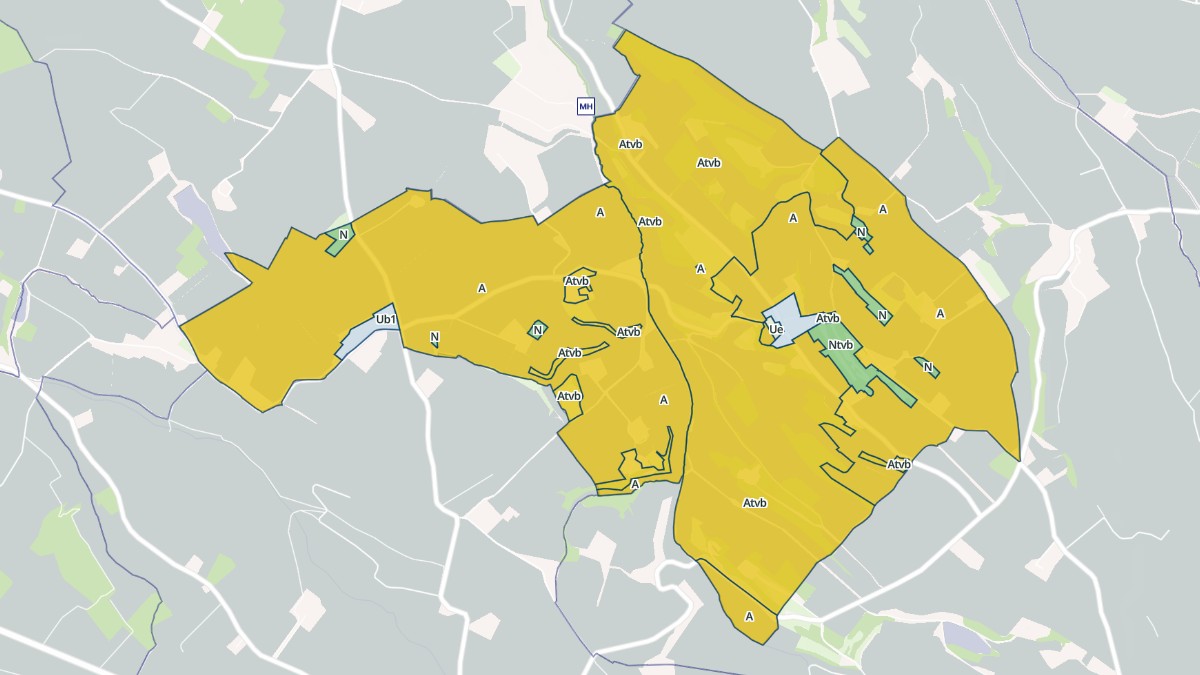 Aperçu cartographique de Falga, centré sur la commune