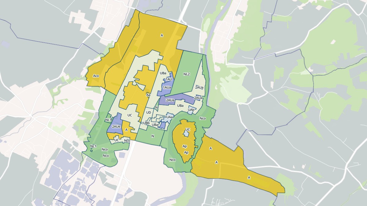 Aperçu cartographique de Le Fauga, centré sur la commune