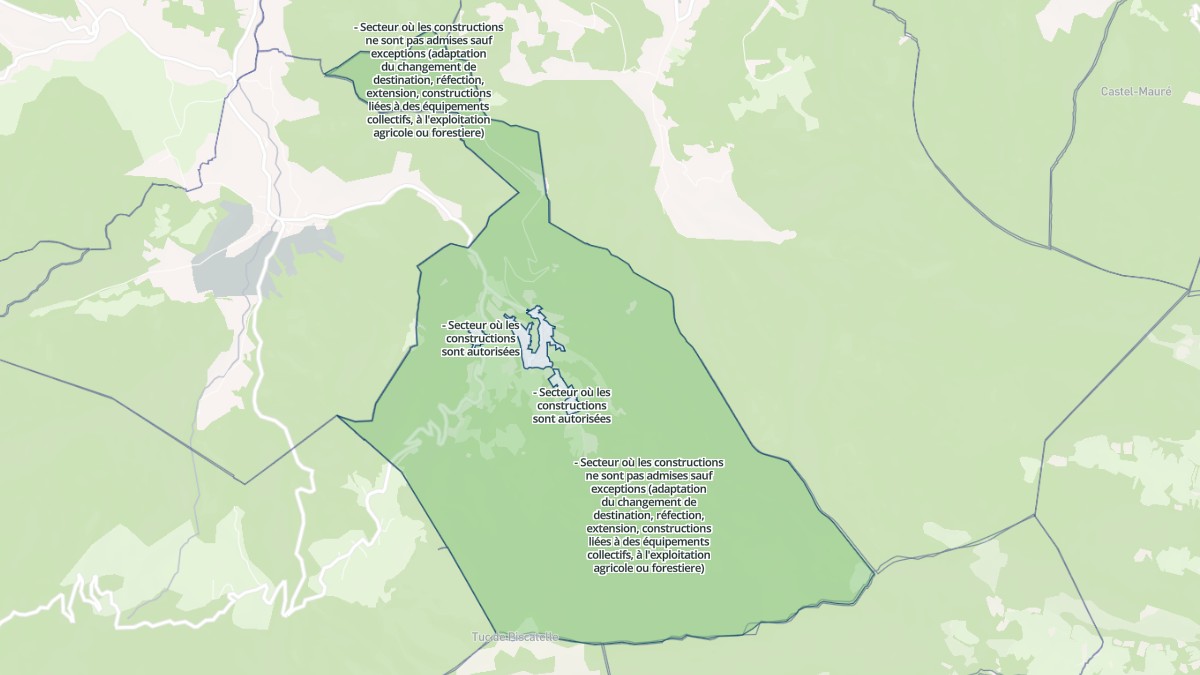 Aperçu cartographique de Fougaron, centré sur la commune