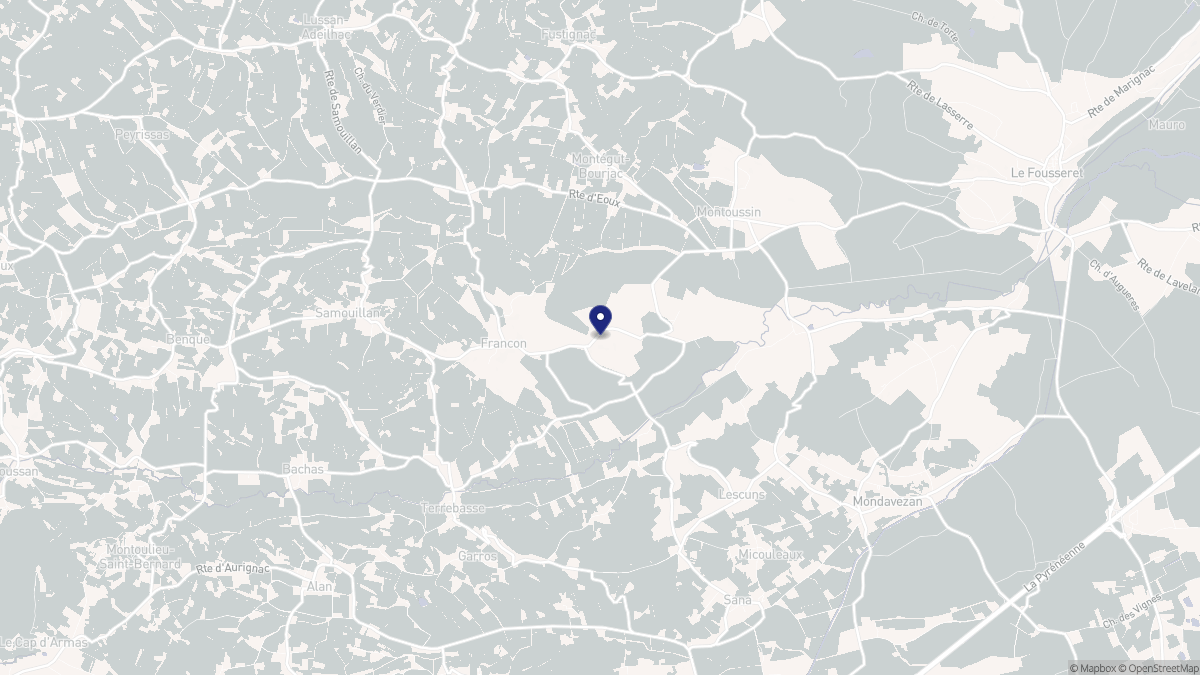 Aperçu cartographique de Francon, centré sur la commune