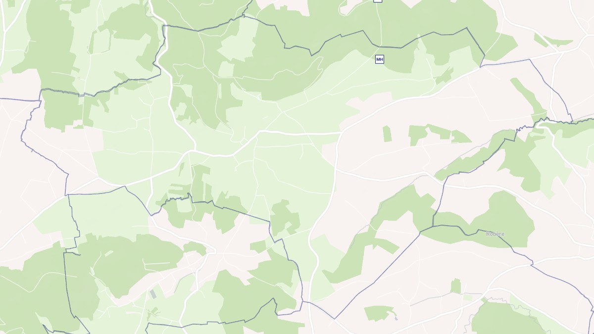 Aperçu cartographique de Ganties, centré sur la commune