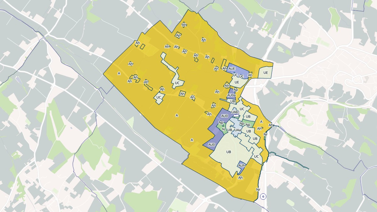 Aperçu cartographique de Garidech, centré sur la commune