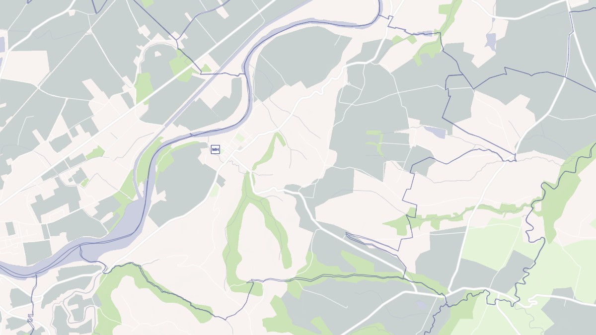 Aperçu cartographique de Gensac-sur-Garonne, centré sur la commune