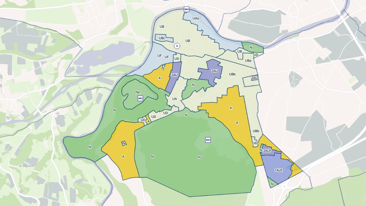 Aperçu cartographique de Gourdan-Polignan, centré sur la commune