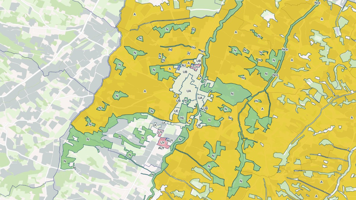 Aperçu cartographique de L'Isle-en-Dodon, centré sur la commune