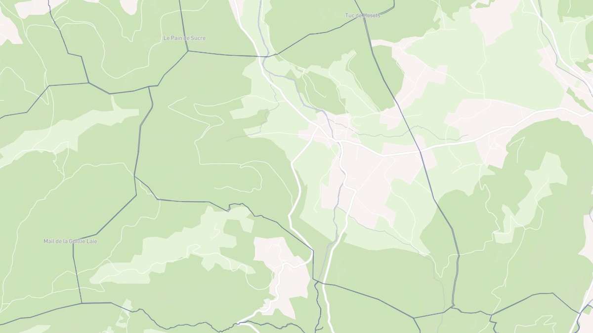 Aperçu cartographique de Izaut-de-l'Hôtel, centré sur la commune