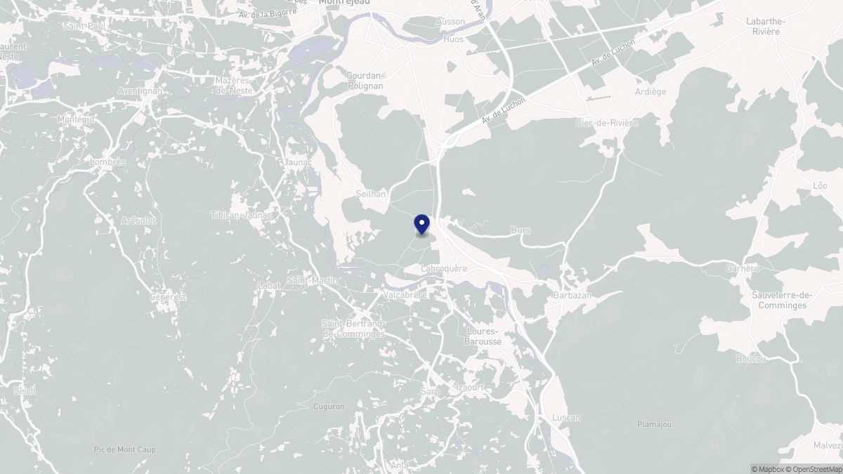 Aperçu cartographique de Labroquère, centré sur la commune