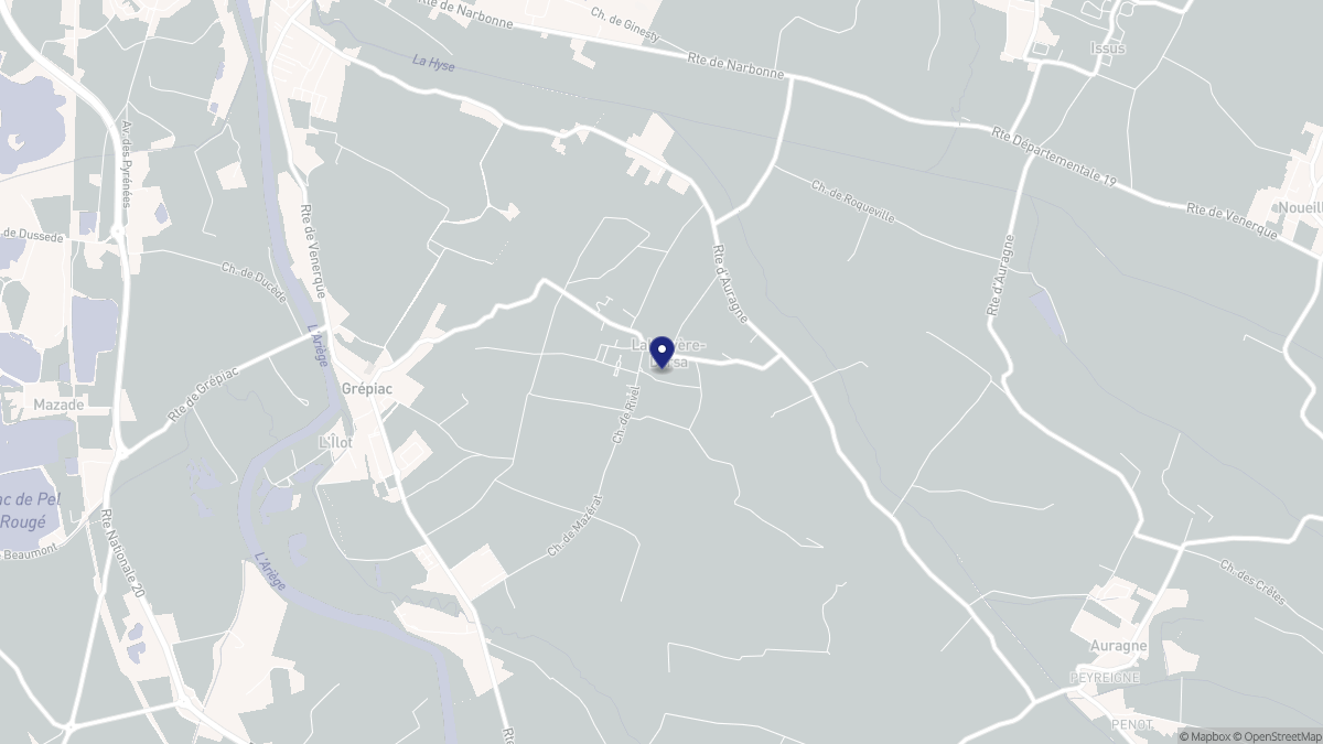 Aperçu cartographique de Labruyère-Dorsa, centré sur la commune