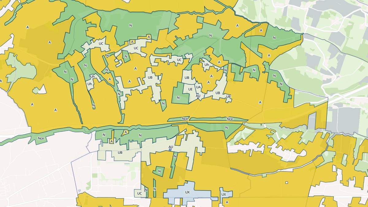 Aperçu cartographique de Landorthe, centré sur la commune