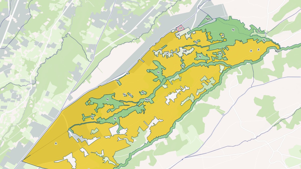 Aperçu cartographique de Lécussan, centré sur la commune