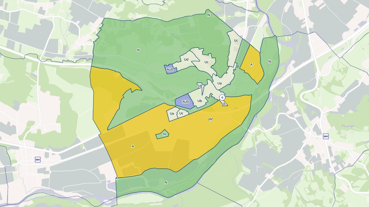 Aperçu cartographique de Lestelle-de-Saint-Martory, centré sur la commune