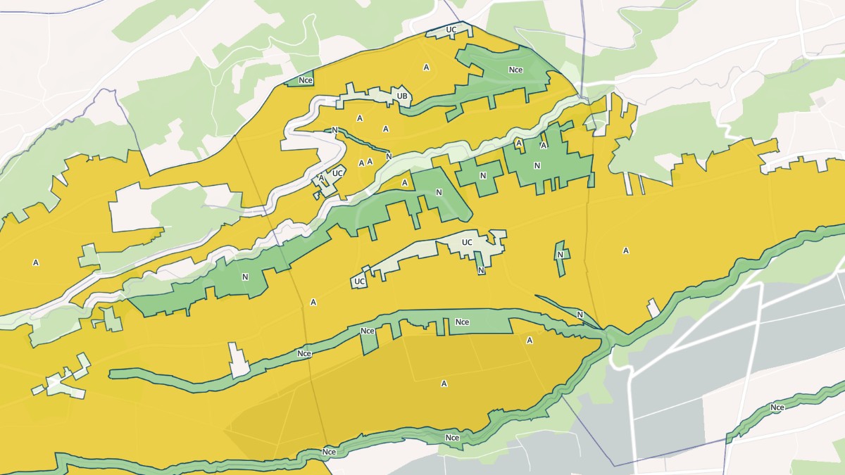Aperçu cartographique de Loudet, centré sur la commune