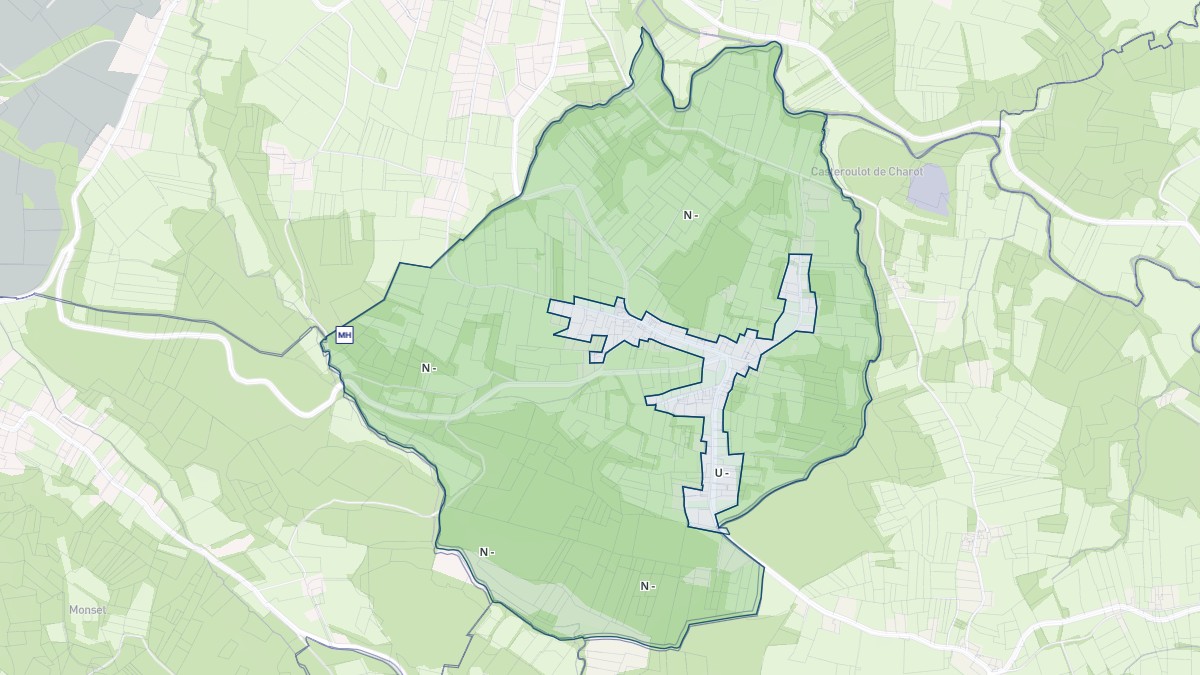 Aperçu cartographique de Marsoulas, centré sur la commune