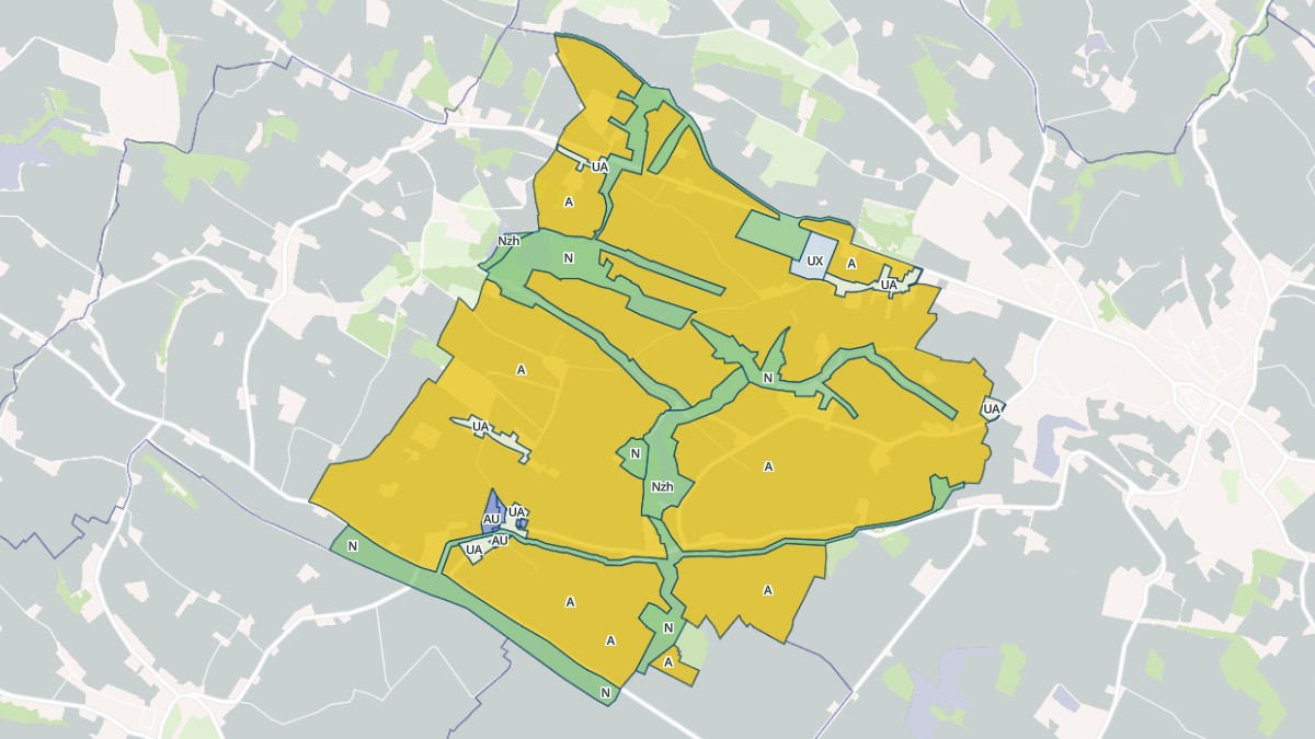 Aperçu cartographique de Maureville, centré sur la commune