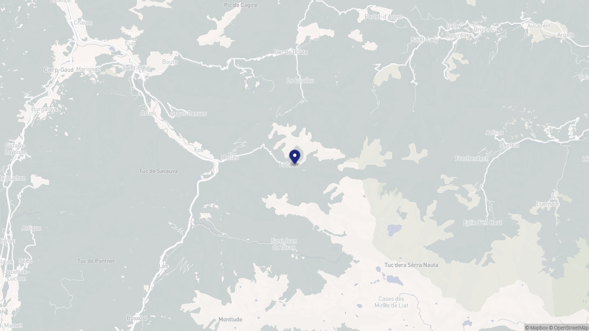 Aperçu cartographique de Melles, centré sur la commune