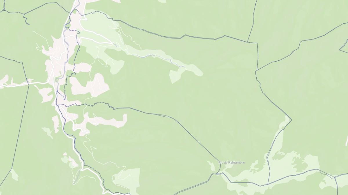 Aperçu cartographique de Milhas, centré sur la commune