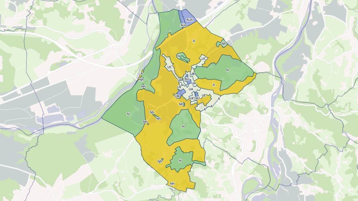 Aperçu cartographique de Montsaunès, centré sur la commune