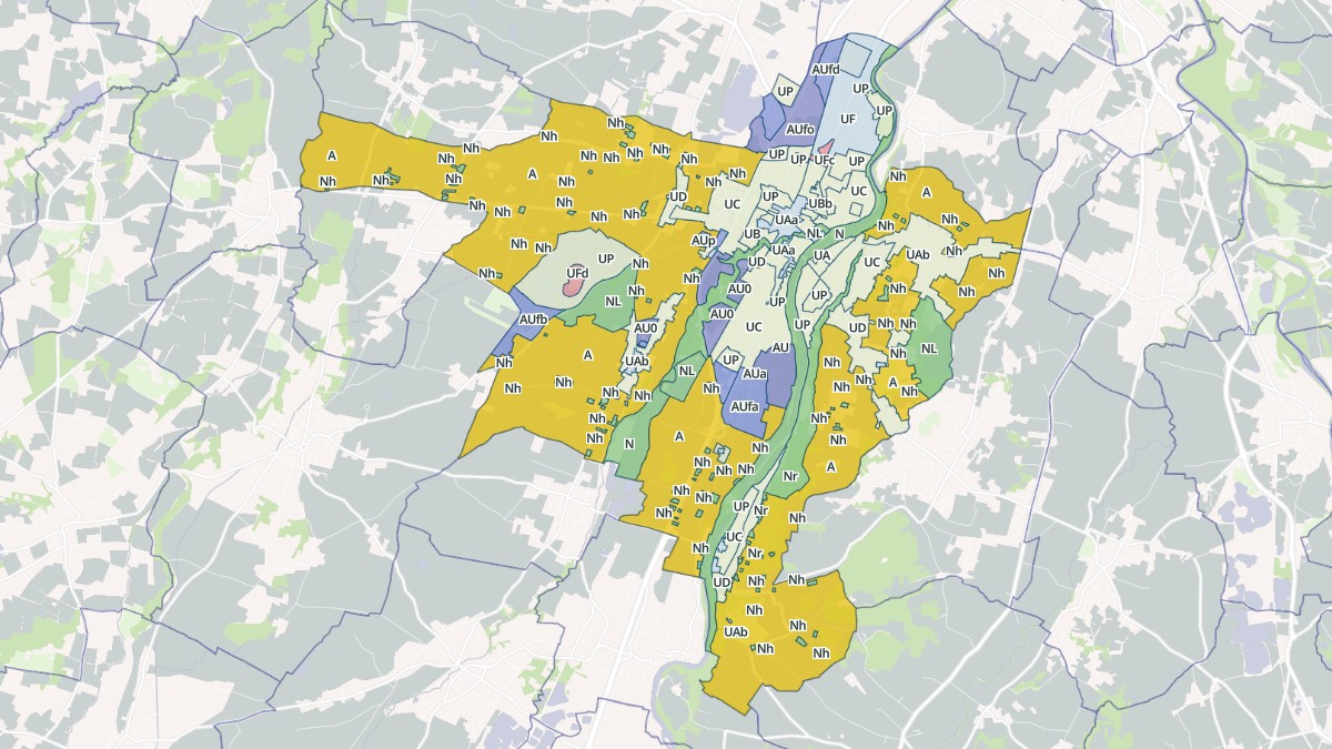 Aperçu cartographique de Muret, centré sur la commune