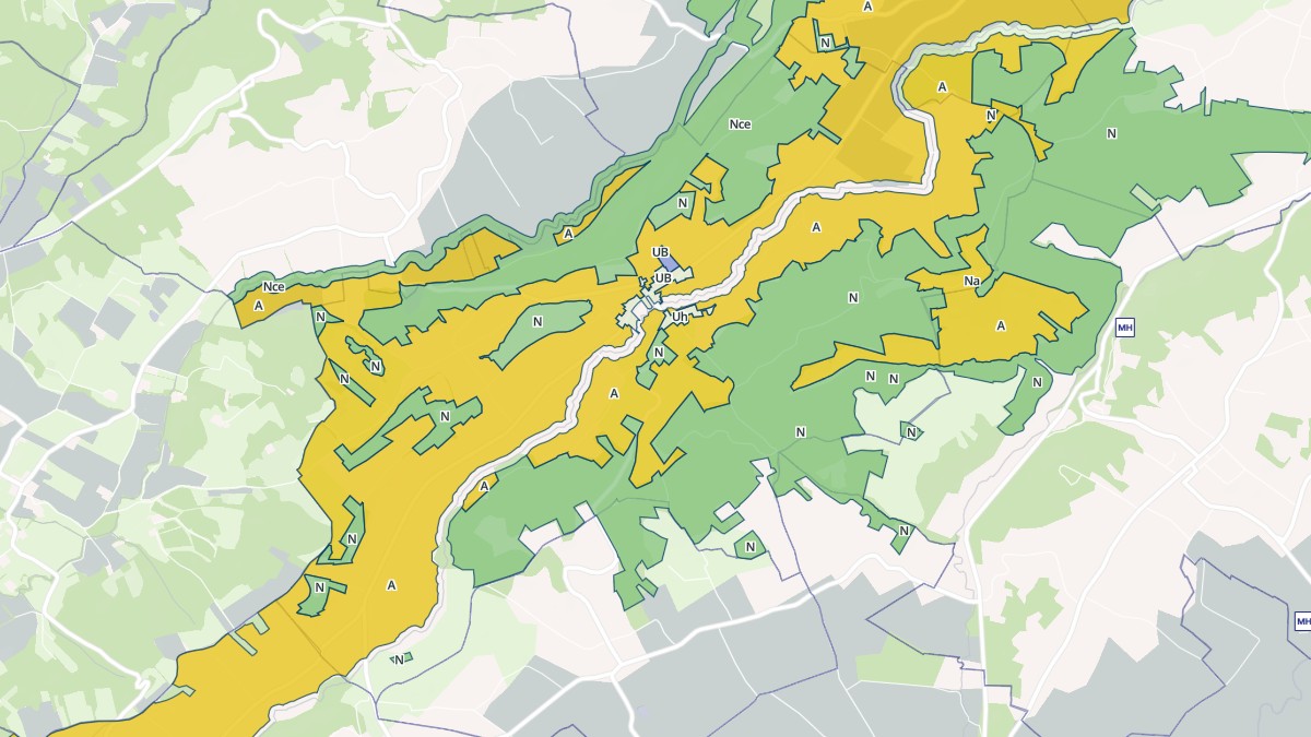Aperçu cartographique de Nizan-Gesse, centré sur la commune