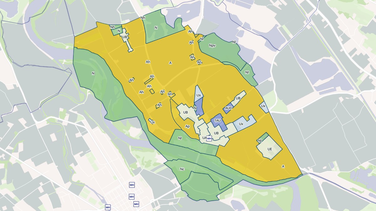 Aperçu cartographique de Ondes, centré sur la commune