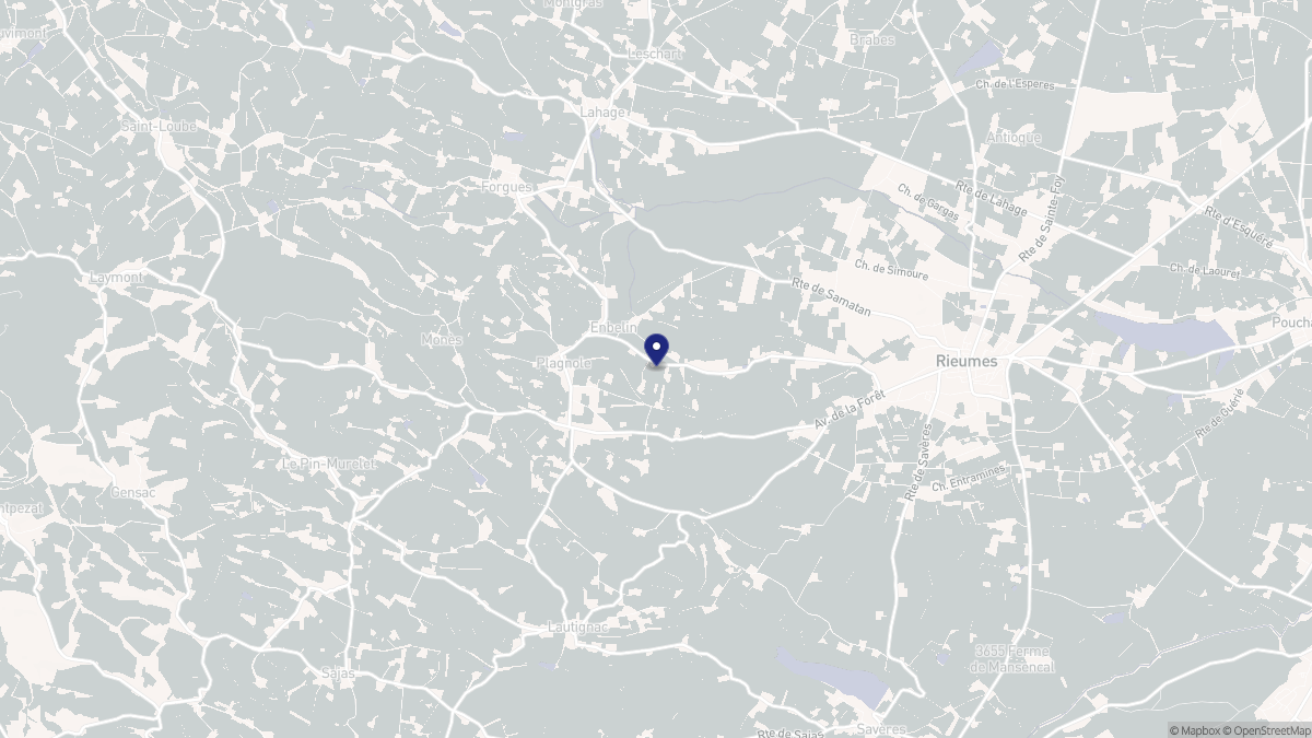 Aperçu cartographique de Plagnole, centré sur la commune