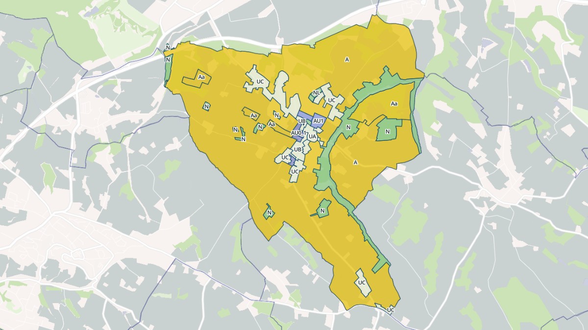 Aperçu cartographique de Roquesérière, centré sur la commune