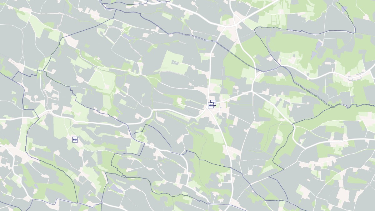 Aperçu cartographique de Sabonnères, centré sur la commune