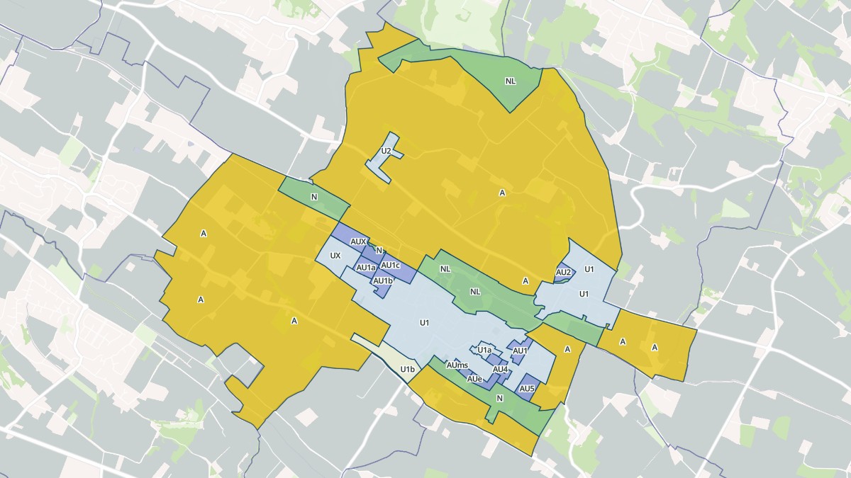 Aperçu cartographique de Sainte-Foy-d'Aigrefeuille, centré sur la commune