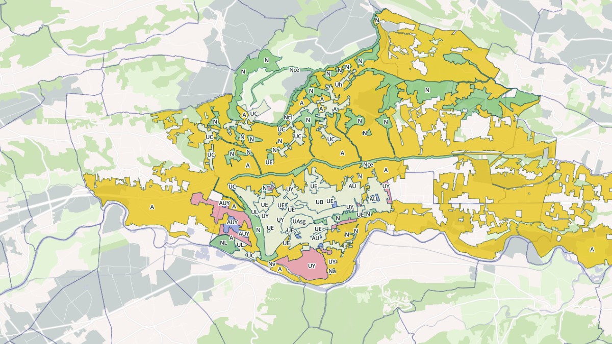 Aperçu cartographique de Saint-Gaudens, centré sur la commune