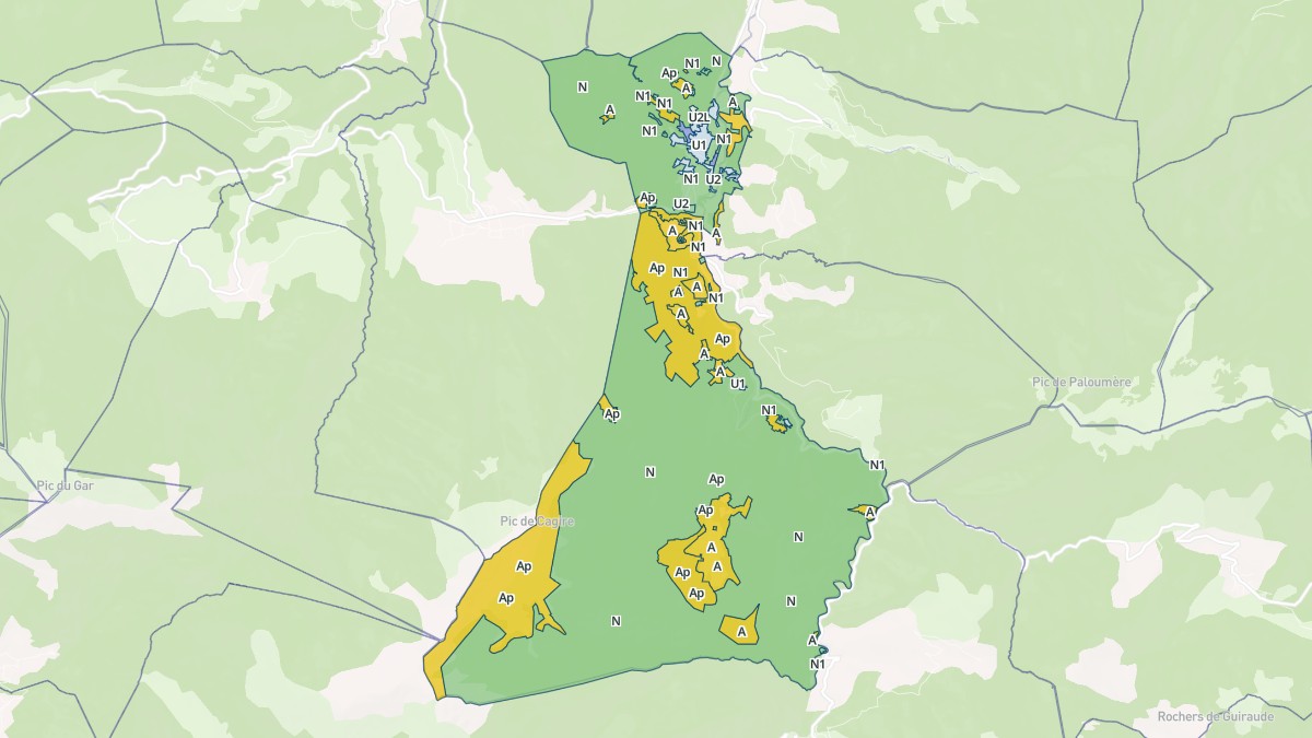 Aperçu cartographique de Sengouagnet, centré sur la commune