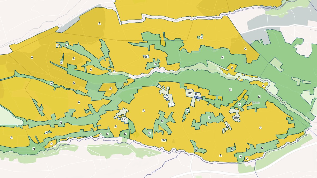 Aperçu cartographique de Les Tourreilles, centré sur la commune