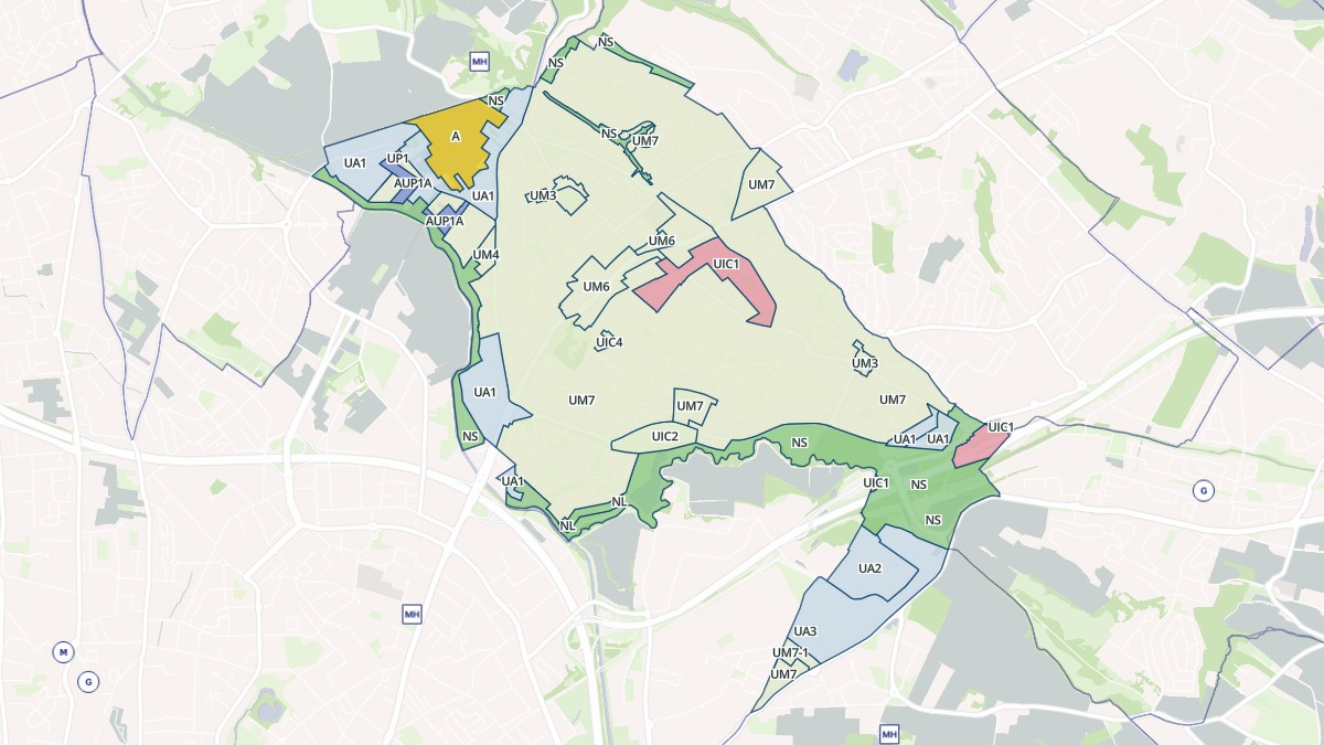 Aperçu cartographique de L'Union, centré sur la commune