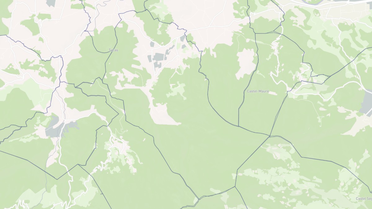 Aperçu cartographique de Urau, centré sur la commune