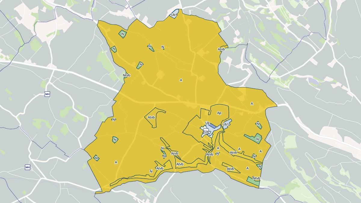 Aperçu cartographique de Vaux, centré sur la commune