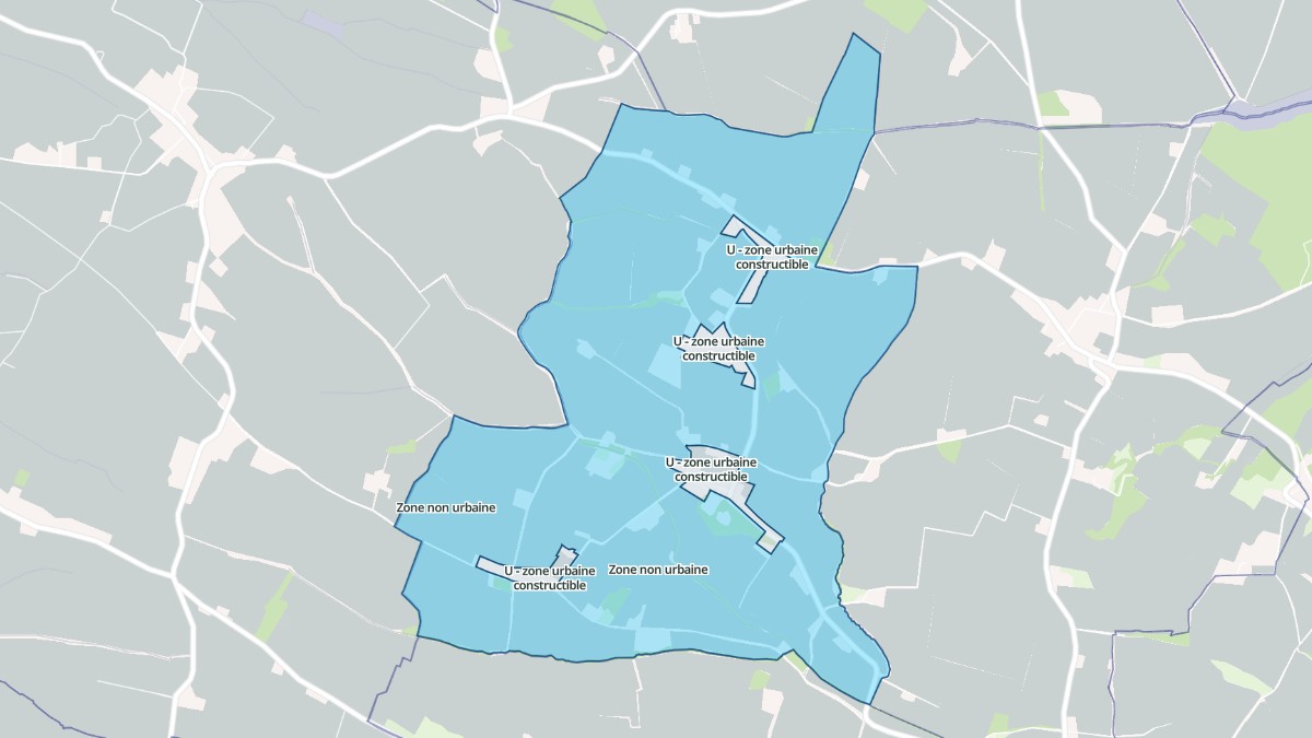 Aperçu cartographique de Vignaux, centré sur la commune