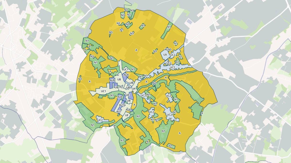 Aperçu cartographique de Villaudric, centré sur la commune