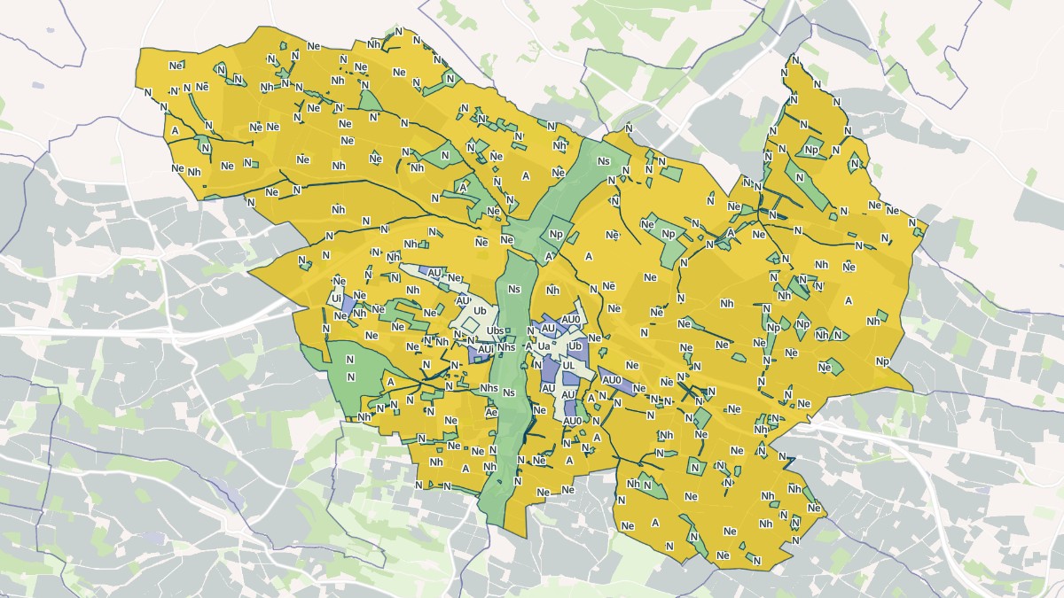 Aperçu cartographique de Aubiet, centré sur la commune